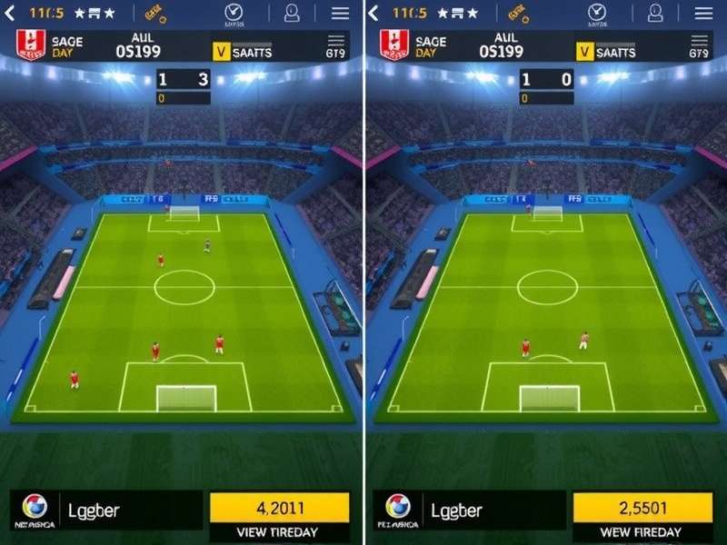 NEROCA FC Warriors Lite Mode NEROCA FC Warriors Lite Mode comparison showing lower graphics for data saving