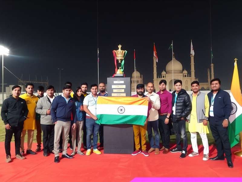 Republic Day Trophy in NEROCA FC Warriors NEROCA FC Warriors Republic Day Trophy event with state flags